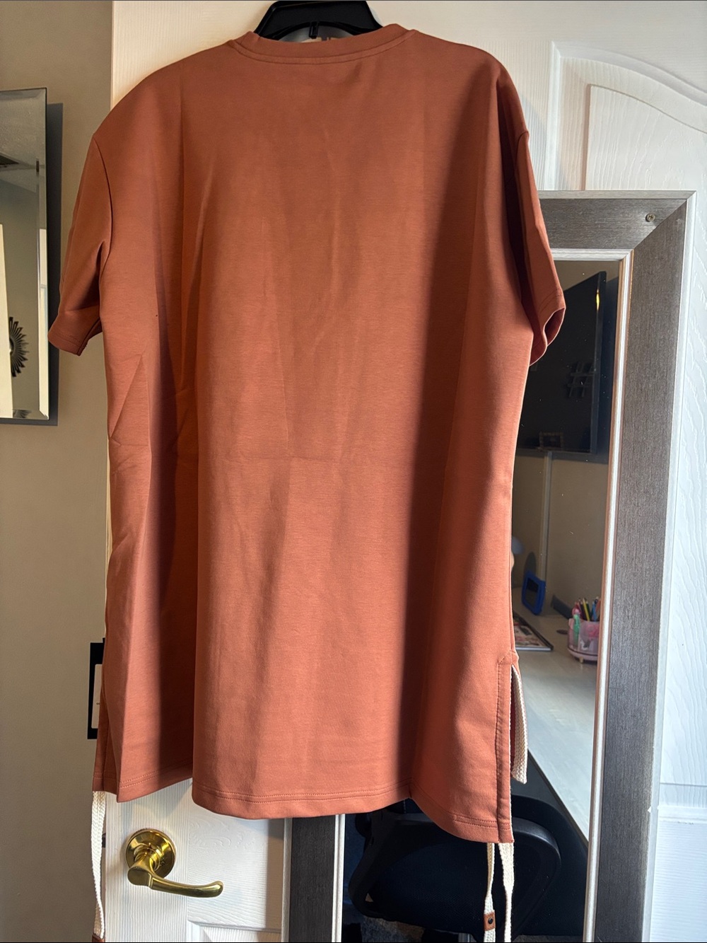 Rust Logo Mini Dress - Picture 4 of 9